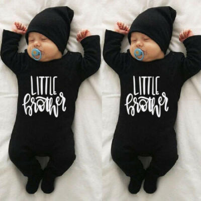 

Newborn Baby Boy Little Brother Romper Bodysuit Jumpsuit Playsuit Outfit Clothes