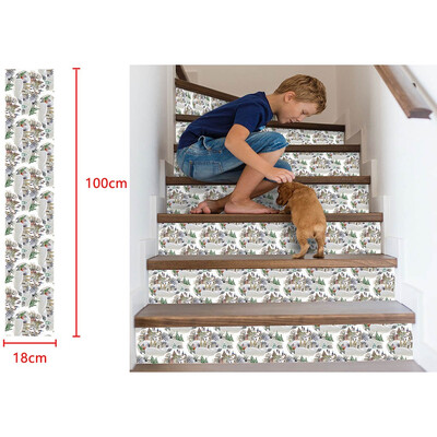 

Toponeto 3D Simulation Stair Stickers Waterproof Wall Stickers DIY Home Decor