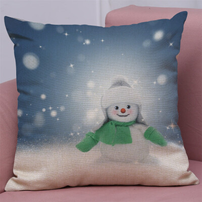 

Tailored New Christmas Cotton Linen Pillow Case Sofa Cushion Cover Home Decor