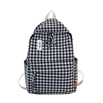 

Ancient feeling girl bag female Korean high school Plaid Harajuku ulzzang college students ins wind backpack