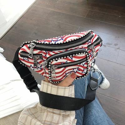 

Tailored Womens Fashion Sport Waist Pocket Bag Single Shoulder Bag Slant Bag