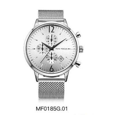 

Fashion Men Quartz Wristwatches Calendar Waterproof Watch With Stainless Steel Strap