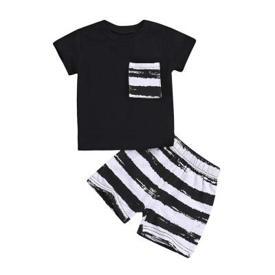 

Newborn Toddler Kid Baby T-shirt Tops Shorts Outfits 2pcs Clothing Set