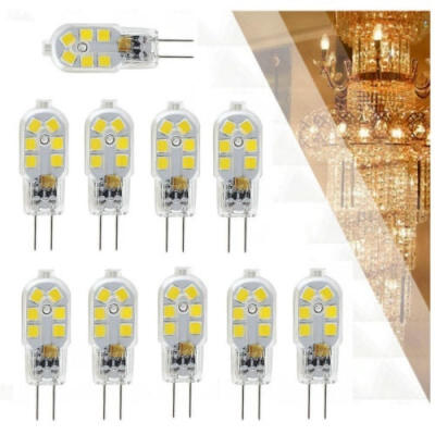 

HOT G4 LED Light Bulb 2W 20W Equivalent ACDC 12Volt Bi Pin Base Lamps10-Pack