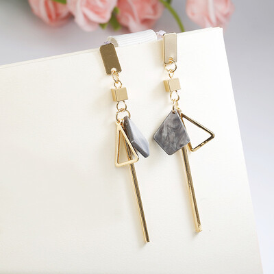 

2019 New Korean Style Women Geometric Dangling Statement Ear Jewelry Fashion Earrings Gift For Friend Dropshipping
