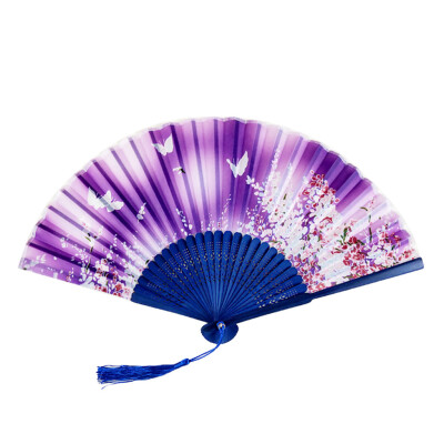 

〖Follure〗Folding Fans Handheld Fans Bamboo Fans Womens Hollowed Bamboo Hand Holding Fan