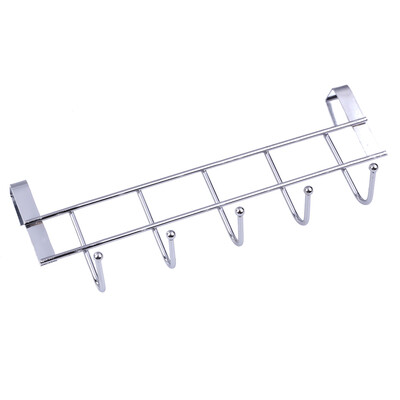 

Stainless Steel Bathroom Kitchen Organizer Hanger Hooks with 5-Hook