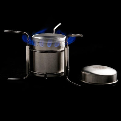 

Stainless Steel Portable Mini Ultra-light Spirit Burner Alcohol Stove Outdoor Camping Stove Furnace with Stand B-1