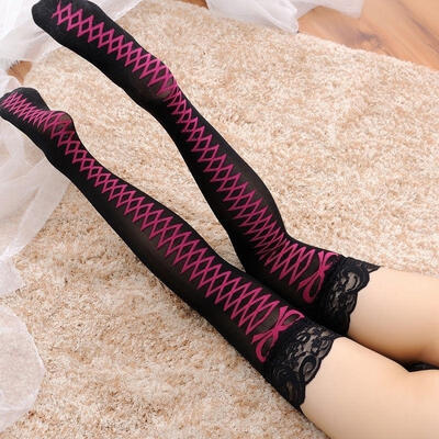 

New Fashion Womens Sexy Womens Lace Top Thigh High Stockings Pantyhose Classic