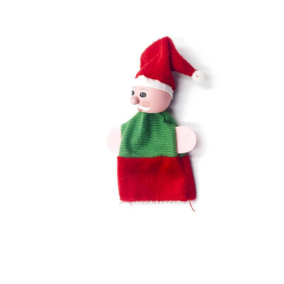 

Christmas Decorations Santa Claus Friends Finger Plush Toys Child Baby Favor Dolls Boys Girls Finger Puppets Santa Snowflake