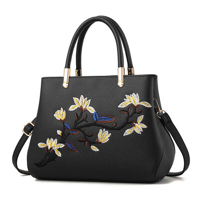 

Tailored Fashion Women Flower Pattern Crossbody Bag Shoulder Bag Handbag Totes Black