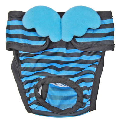 

Dogs Striped Physiological Pants Female Dog Menstruation Underwear Briefs