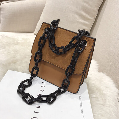 

Autumn&winter on the new bag women 2019 new tide Korean retro solid color frosted small square bag Joker shoulder Messenger ba
