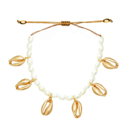

New Long Cowrie Shell Necklace for Women Statement 100 Real Baroque Pearl Choker Collier Clavicle Chain Jewelry 2019 Fashion