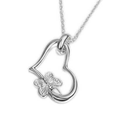 

Necklace Love Butterfly Pendant Necklace Valentines Day Gift For Women