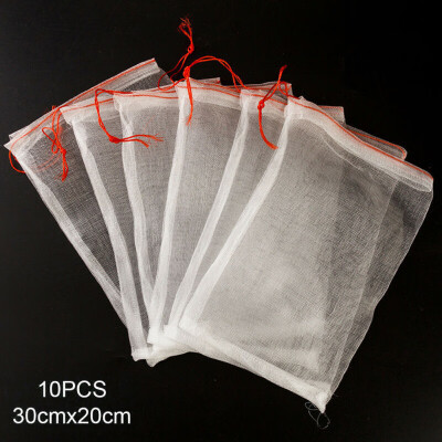 

10pcs Set Fruits Sacks Storage Net Bags Reusable Grocery Mesh Vegetable Covers