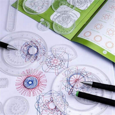 

27Pcs Plastic DIY Original Spirograph Ruler Design Drawing Ruler Art Craft Create Set