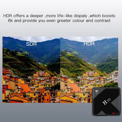 

H10 Android 90 Smart TV Box 4K Media Player 6K HDR H265 VP9 Allwinner H6 Quad-core 64 Bit 4GB DDR3 32GB64GB EMMC 24G 5G WiFi