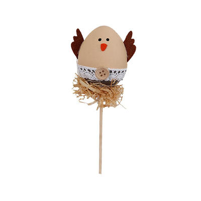 

Plastic Easter Eggs with Stick DIY Hand Crafts Party Decor Gadget Ornaments