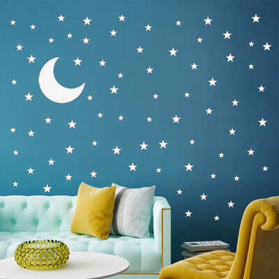 

〖Follure〗Moon Stickers And Stars Wall Decal Vinyl For Kids Boy Girls Baby Room Decoration