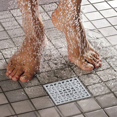 

Greensen Stainless Steel Shower Floor Drain Bathroom Drainage Gully Leakage Core Square 2020cm