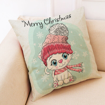 

Tailored Christmas Home Decor Cushion Cover Graffi Style Throw Pillowcase Pillow Covers