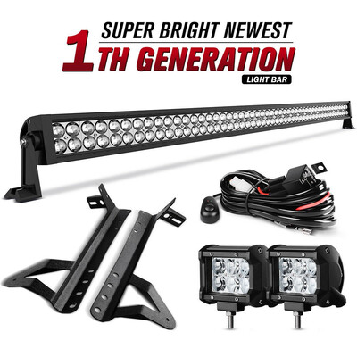 

For 07-17 Jeep Wrangler JK Driving 52inch 1080W LED Light Bar Combo 2x 4 Pods