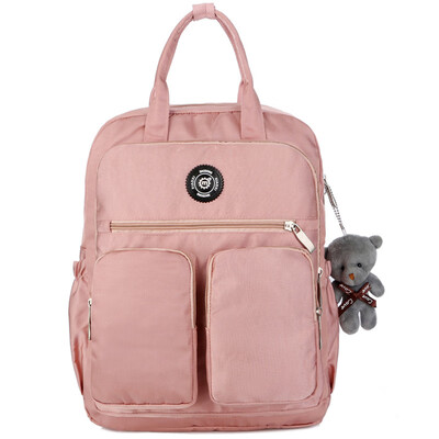 

Womens Nylon Backpack Mens Waterproof Travel Bag Tote