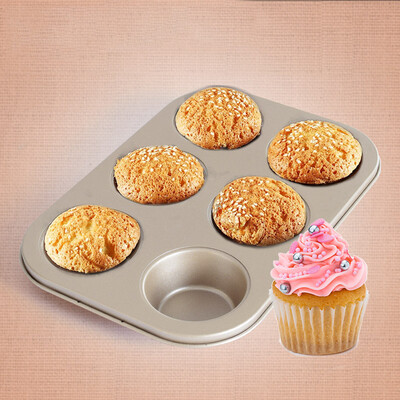 

DIHE Cake Carbon Steel Baking Tool 6 Muffin Cake