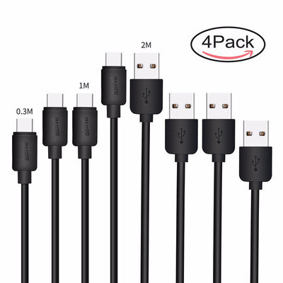 

USB Type C Cable Kiirie 4 pack 1FT 2×33FT66FT Type A to Type C Data Charging Cable for LG NexusGoogle Huawei Macbook