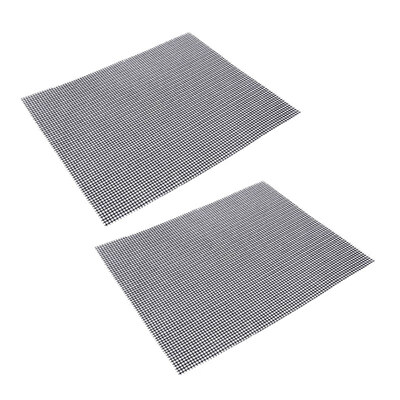 

2Pcs Kitchen Non Sticky Heat Isolation Mesh Grill Mat BBQ Pad Outdoor Cook Tool