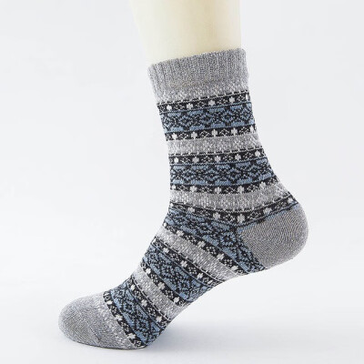 

Winter Thick Warm Stripe Wool Socks Casual Calcetines Hombre Sock Business Male Socks