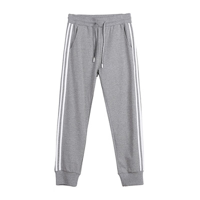 

Autumn parallel bar sports pants womens slim cotton Leggings show thin casual thin 9-point pants