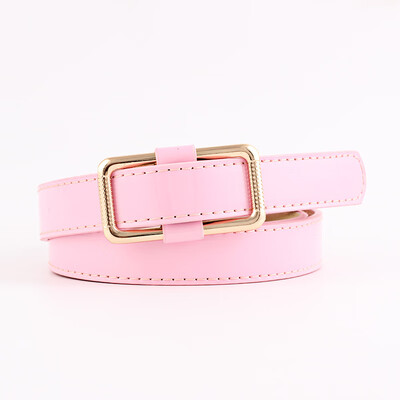 

confectionery trim wide belt flat needleless smooth buckle womens belt Jeans Skinny Leather Strap High Quality Cinturon Mujer