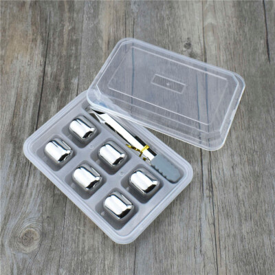 

Toponeto Stainless Steel Ice Cubes Reusable Metal Chilling Stones with Whisky Keep Cold