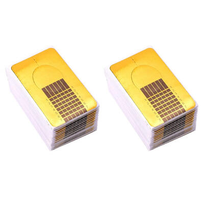 

50100pcs Pro French Nail Form Tips Polish Guide Paper Extension Stickers