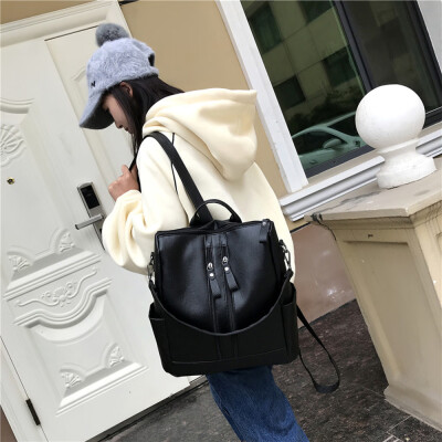 

Tailored Womens Fashion Zipper High-capacity School Bag Travel Backpack Bag