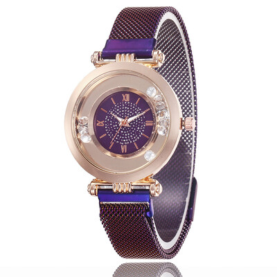 

Magnet magnet straps starry ladies watch fashion new popular digital quicksand watch
