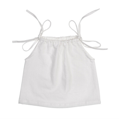 

Toddlers Infant Baby Kids Solid Sleeveless Striped Tops Clothing Outfits