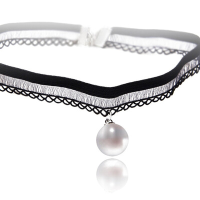 

Handmade Velvet Lace Vintage Choker Necklace For Women Collar Neck Jewelry Stretch Charm Gothic Punk Heart-Shaped Collar