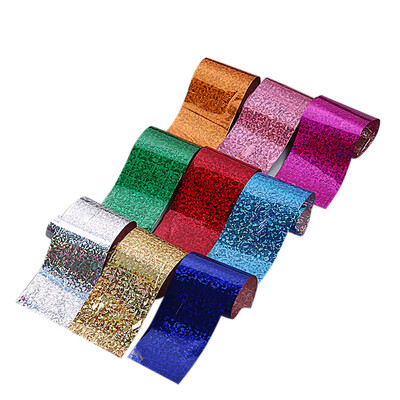 

Toponeto 9PCS Design Nail Art Foil Stickers Transfer Decal Tips 420CM Manicure Decor