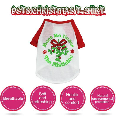 

Pets Christmas T-Shirt for Dogs Christmas Pet Clothes Christmas Pet Costume Dog Shirt Dog T-Shirts