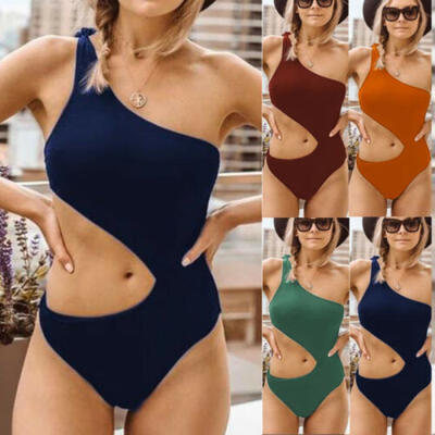 

New Women One Piece Bathing Monokini Push Up Padded Bikini Swimsuit Swimwear