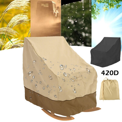 

420D210D Outdoor Furniture Cover Rocking Chair Cover Waterproof Garden Sofa Protection Set Patio Dustproof Cover