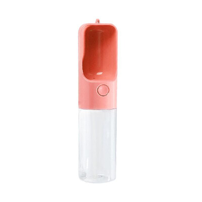 

Pets Accompanying Cups Water Cup Outdoor Portable Travel Water Bottle Dog Drinking Fountain Feeders Pink