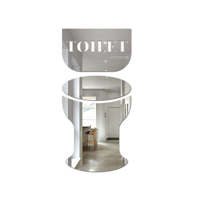 

〖Follure〗Creative Diy Fashion Personality 3D Wall Stickers Toilet Bathroom Tips Stickers