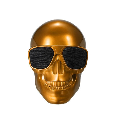 

Plastic Skeleton Metallic Wireless Shape BT Speaker White