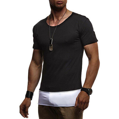

Men Casual Gym Short Sleeve Fitness Muscle Tees Sport T-Shirt BodyBuilding Tops