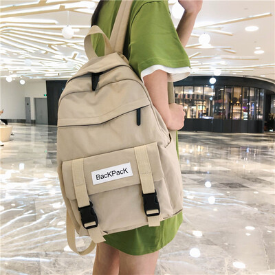 

Fashion bag female ins wind Korean ulzzang high school students backpack tide high capacity junior high school backpack