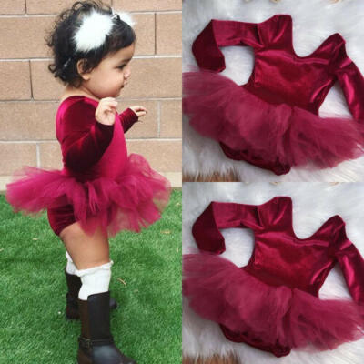 

Newborn Infant Baby Girls Romper Tulle Dress Bodysuit Jumpsuit Outfits Clothes